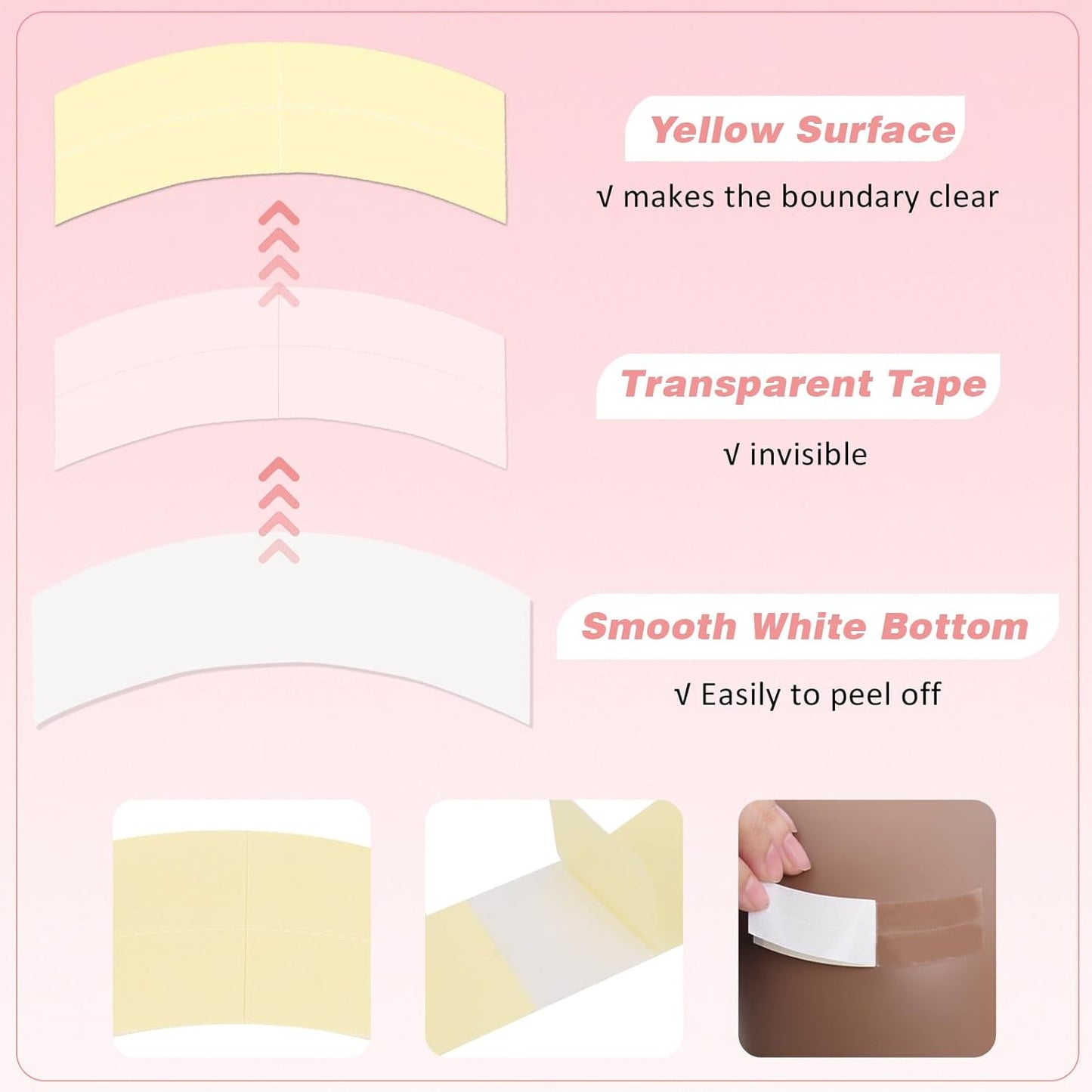 Lace Front Support Tape CC Contour for Hair System Replacement